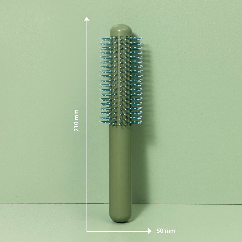 JO LIFE-cepillo de pelo con paleta herramientas de belleza, peine para pelo rizado, masaje del cuero cabelludo, antiestático, sin enredos: CurlyComb-Green