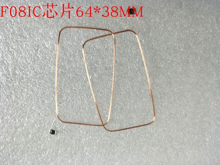 Rfid 64*38 Mm ISO14443A 13.56 Mhz F08 Chip Spoel 10 Stks/partij