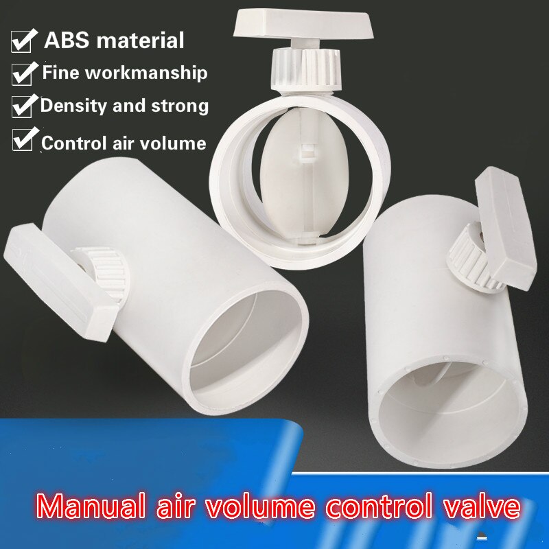 ABS damper regulating valve check valve PVC pipe air volume regulating valve duct valve manual circular switch valve