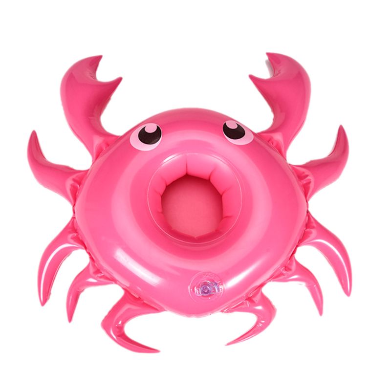 Kinder Kinder Strand Wasser Spielzeug Krabben Tasse Halter Trinken Flasche Telefon Sitz Schwimm Aufblasbare Bahn 72XC