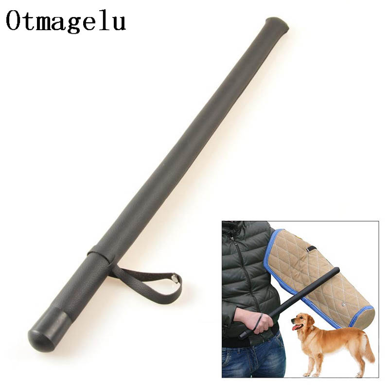 Soft Leather Dog Train Cane Bendable Training Sticks Hit Dog Guide Supplies Pet Rods for Police K9 Schutzhund German Shepherd