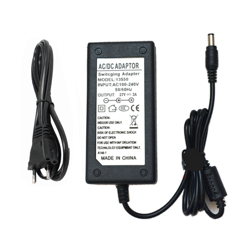 27V 2.5A 3A 27 Volt Adapter Charger AC DC Transformer Switching With EU US AU UK Cable Cord Power Supply 5.5*2.5mm Converter