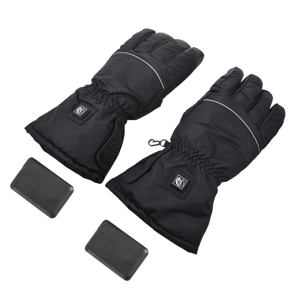 Heated Motorcycle Gloves USB Rechargeable Battery Three Temperature Settings Electric Heat Resistant Gloves&6000mAh power bank: Power bank