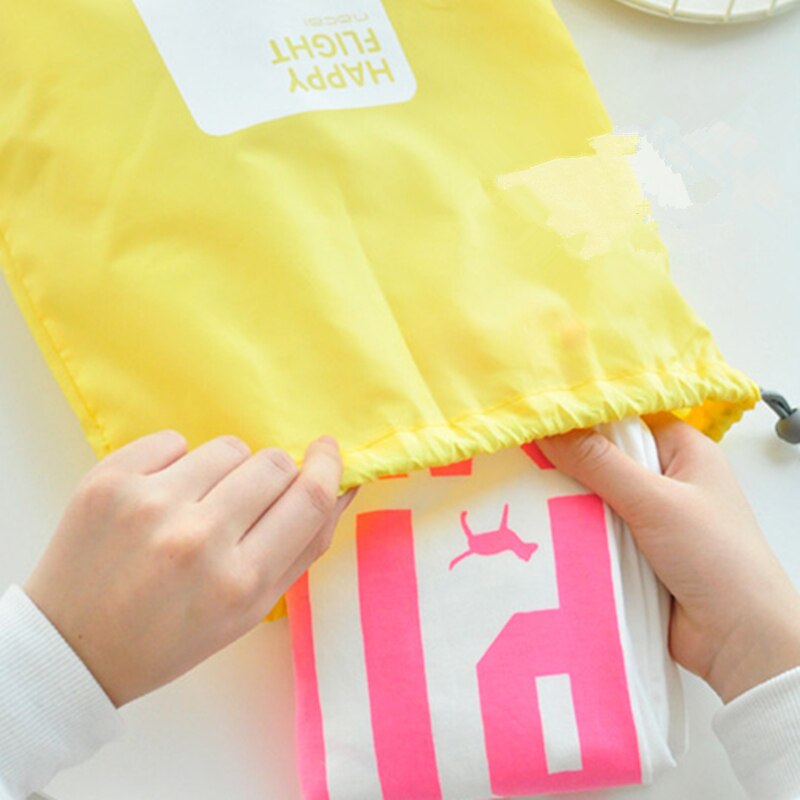 RUPUTIN 4 unids/set, bolsa de viaje con cordón para almacenamiento en seco, bolsa para lavandería, bolsa de maquillaje para cosméticos, ropa interior, organizador, accesorios de viaje