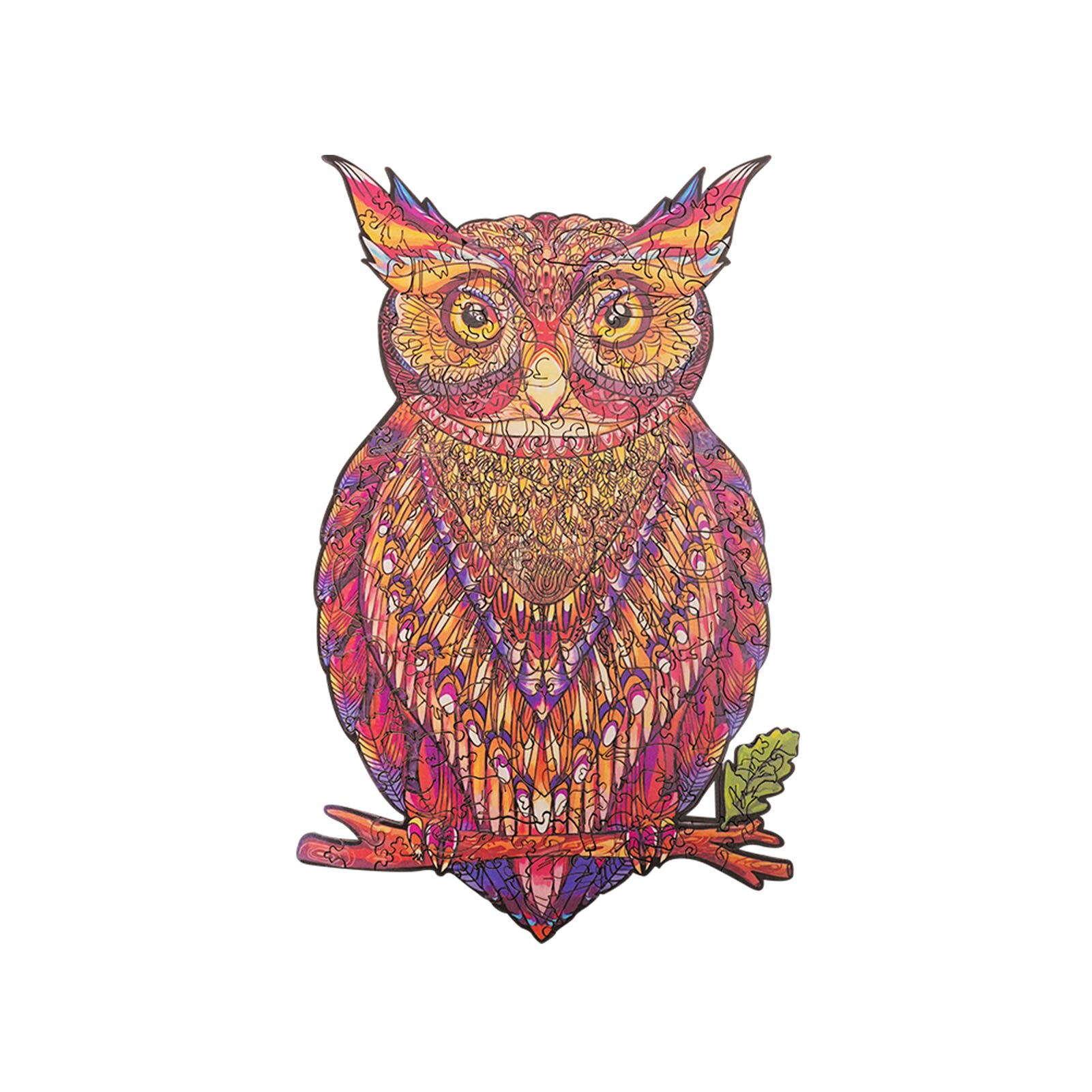 Unique Wooden Jigsaw Puzzles Mysterious Owl Puzzle For Adults Kids Educational Puzzle Fabulous Interactive Games Toy: L