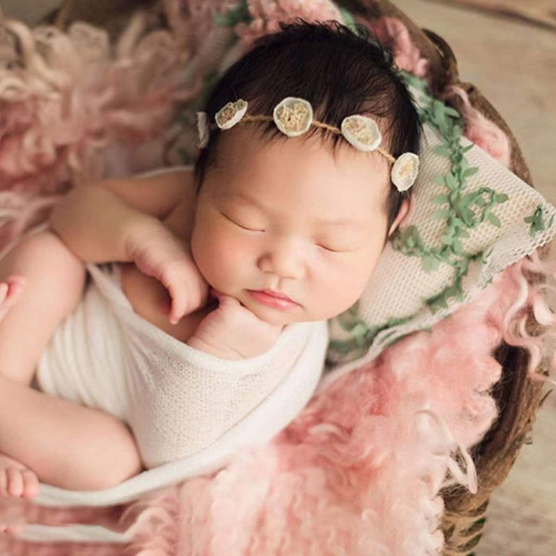 Spædbørn nyfødt fotografering rekvisitter blomster pude baby piger drenge foto shoot tilbehørg 99c