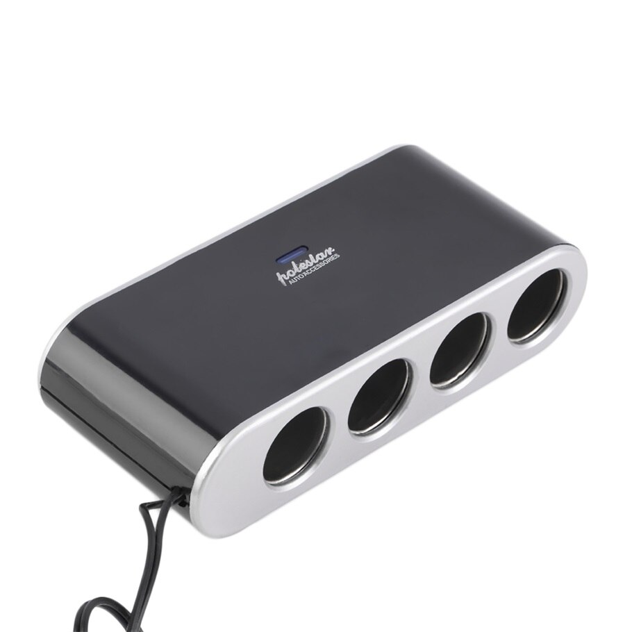 4 Manier Multi Socket Autolader Voertuig Auto Sigarettenaansteker Splitter & Dual Usb-poorten Plug adapter 12V 24V