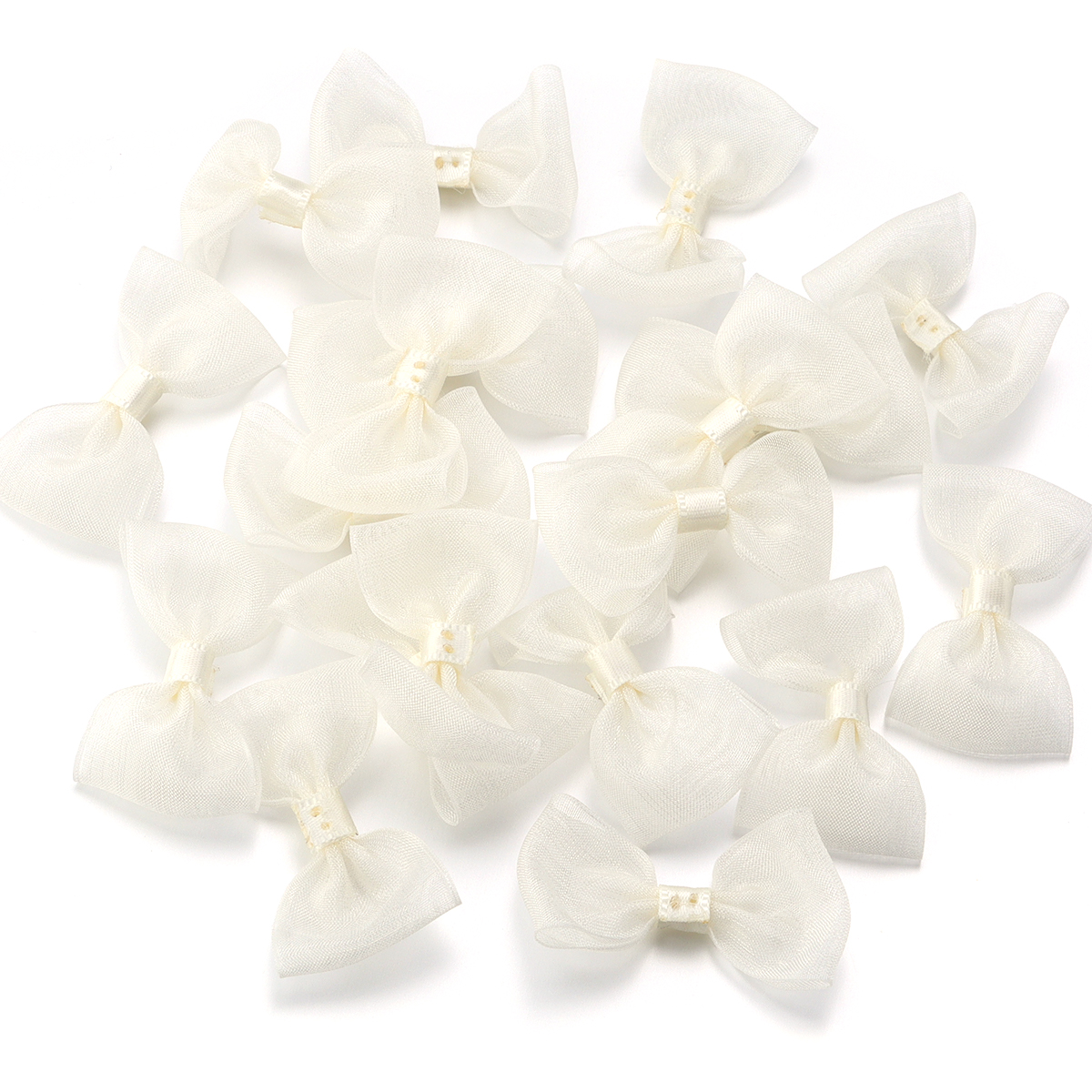 20 unids/lote lazos de cinta de satén 2,5 cm x 5cm lazo Multicolor pequeños lazos flor para manualidades accesorios de decoración para de Navidad: Láser brillante