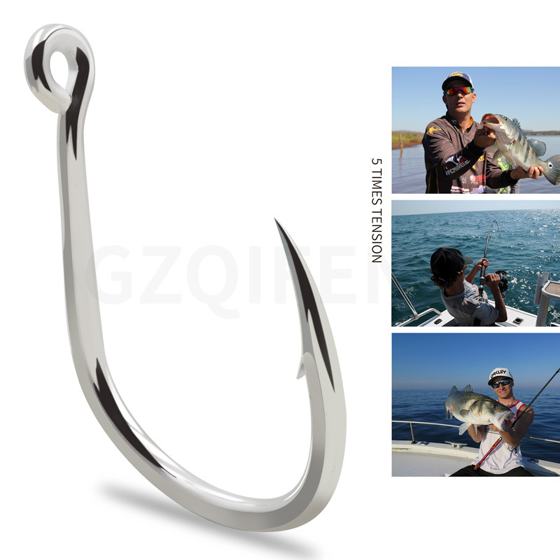 ZYZ 10 unids/lote anzuelo de asistencia JIG anzuelos de pesca de mar 9 tamaños anzuelos BKK anzuelos de pesca de barco Bkk8062 5X anzuelos de atún reforzados aparejos