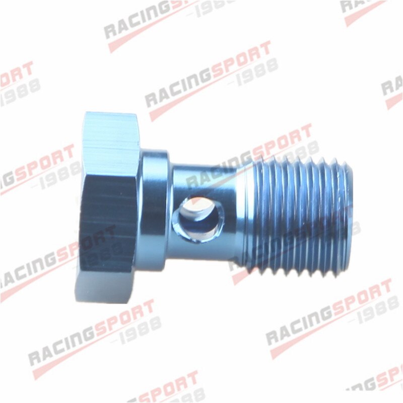 Banjo Bolt UNF1/2-20UNF Aluminium Banjo Bolts Brake Fitting Adaptor Blue/Black