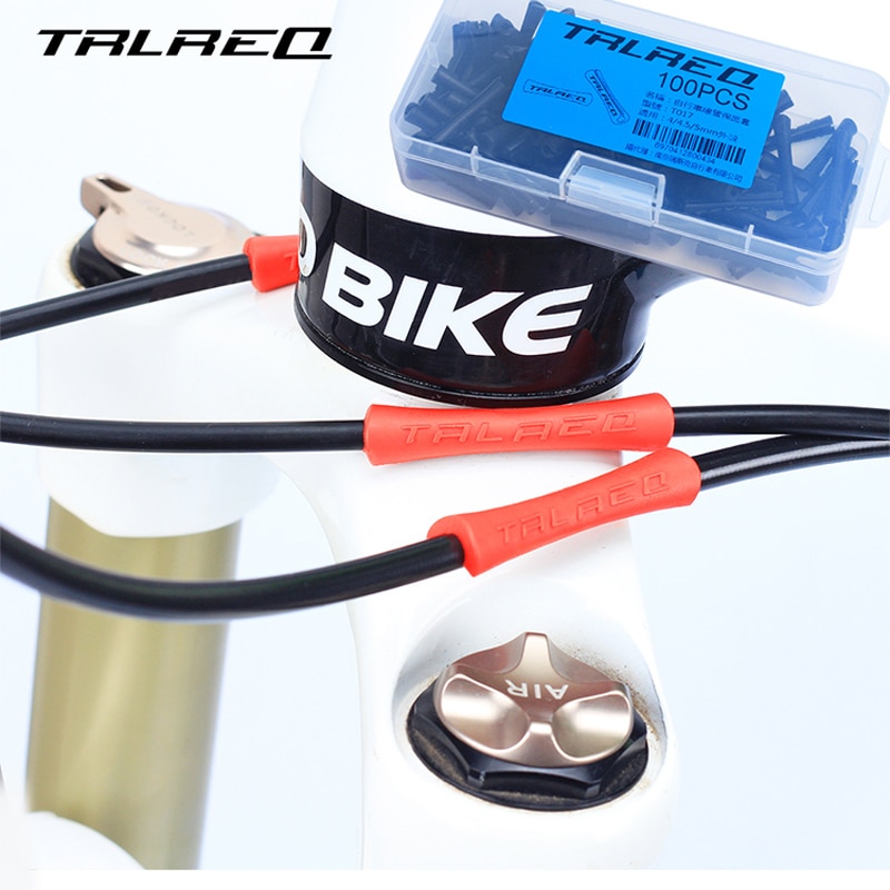 4 Stks/partij Fiets Rubber Top Tube Frame Bescherming Protector Cover Sleeve Voor Shift Derailleur Remkabel Wrap Behuizing Slang