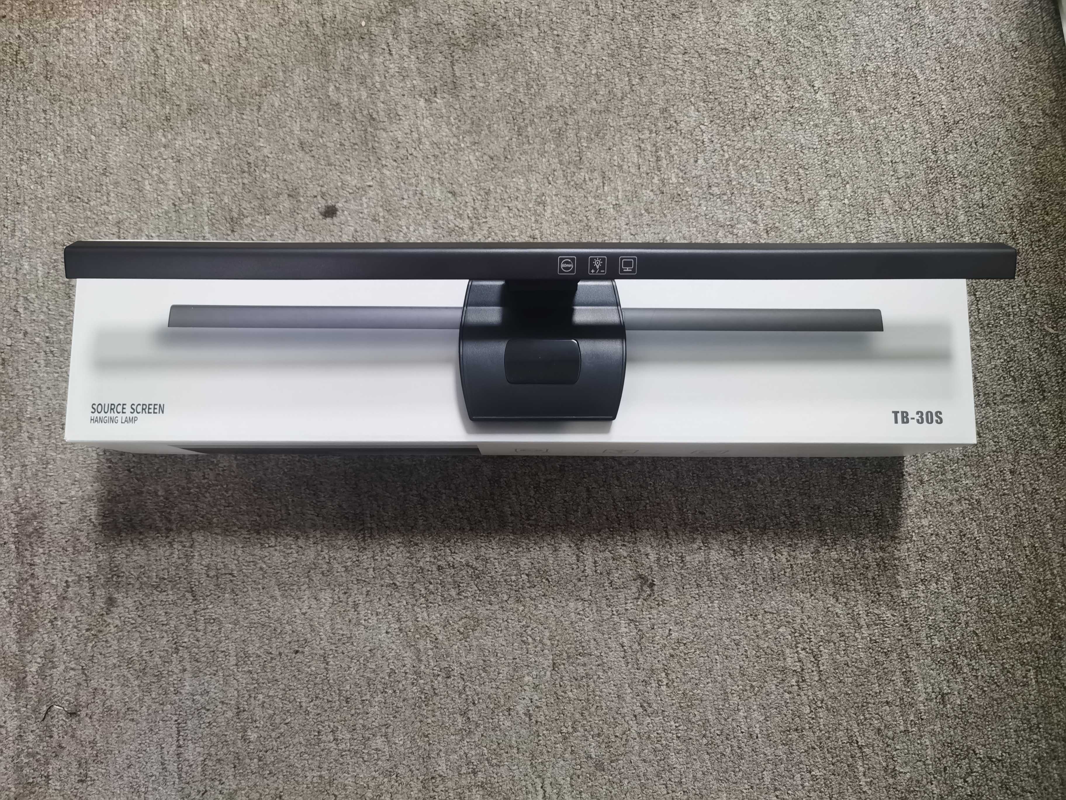 Augenschonende LED-bildschirmleuchte zum aufhängen bin Computer-pc-Monitor, stufenlos dimmbar, zum lesen und aufhängen