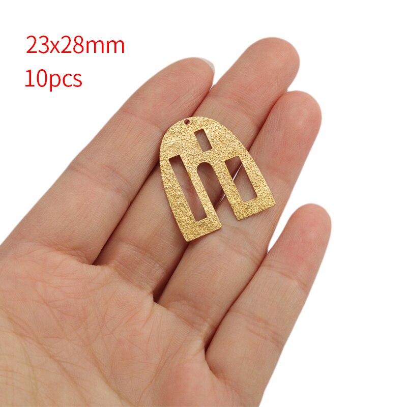 1 paczka surowego mosiądzu U kształt złącze Charms geometria Penadant kolczyk Charms dla DIY ocena biżuteria akcesoria do rękodzieła rzemiosło: style8