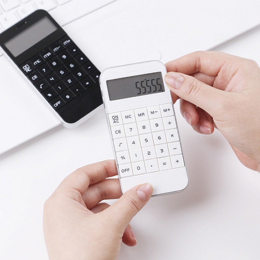 10-digit ABS calculator, pocket calculator, portable large display electronic calculator with automatic shutdown function