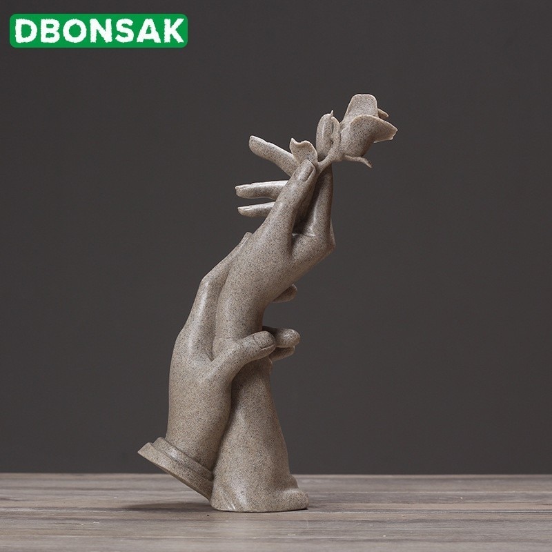 Abstrakt skulptur dekoration bryllup hjem stue vinskab cafe dekoration hjem håndværk haveskulptur