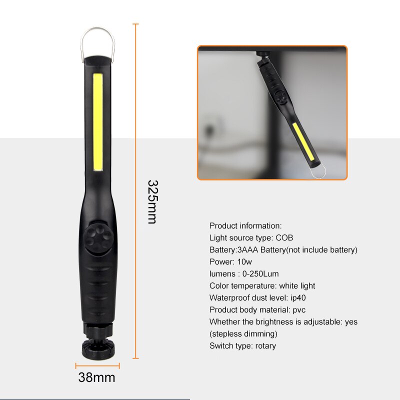 Portable COB Handheld Movable Work Lights USB Charging Multi-functional and Emergency Lights Portable LED Work Lights