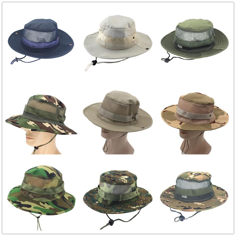 Verstelbare Cap Camouflage Boonie Hoeden Nepalese Cap Heren Visser Hoed Bergbeklimmen vissen camouflage hoed & cx