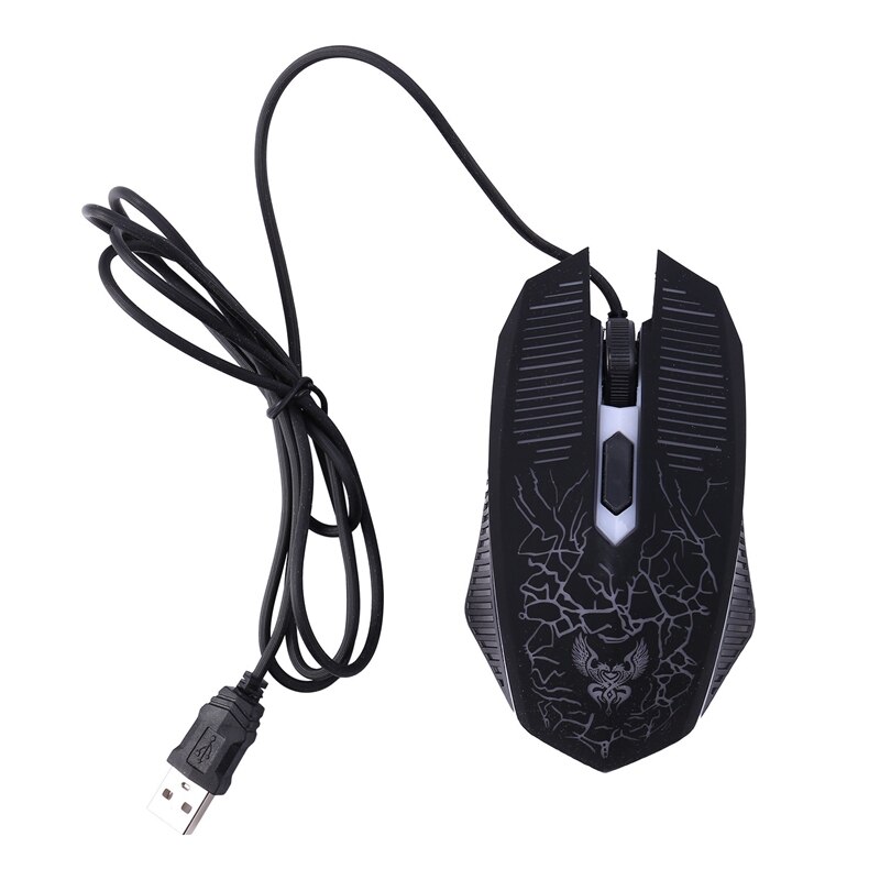 Mechanical Keyboard and Mouse Set, Wired Backlit Gaming Keyboard and Mouse Set, Suitable for Gamers