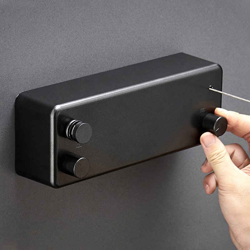 Home Telescopic Wall Hanging Stainless Clothesline Indoor Outdoor Invisible Line Drying Rack Laundry Hanger Accessories Supplies