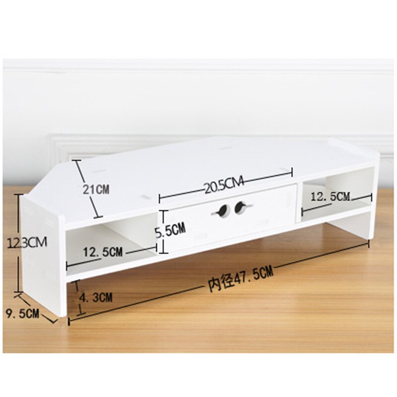 Simple style home computer monitor living room TV increase rack base office desktop storage box sundries storage rack