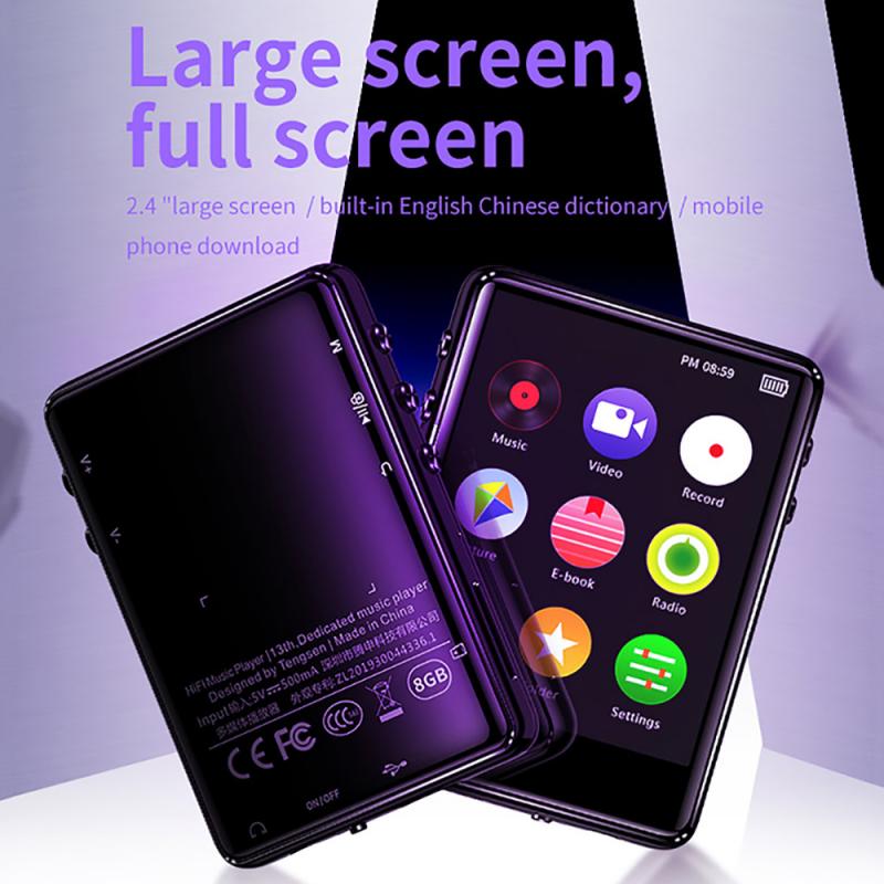 Odtwarzacz MP3/MP4 Bluetooth 5.0 - Ekran dotykowy 2.4" - Obsługa HIFI - int box pro