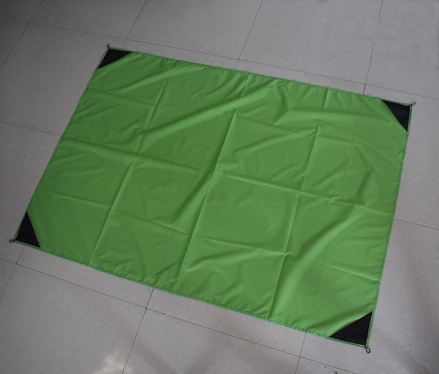 Outdoor Camping Mat Waterproof Convenient Folding Picnic Mat Lawn Damp Mat Polyester Grid Cloth Beach Mat for Men and Women: Green / 1mx1.4m