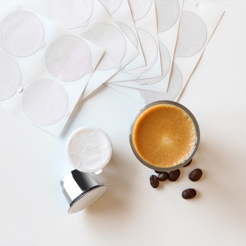 STAINLESS STEEL Metal Reusable Coffee Capsule Espresso cafe Sticker Capsule Hammer For XIAOMI Nescafe Coffee Makers Machine
