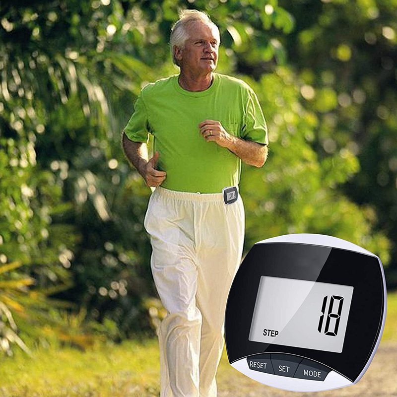 El mejor podómetro, operación simple, podómetro para correr y caminar con calorías quemadas y Contador de pasos