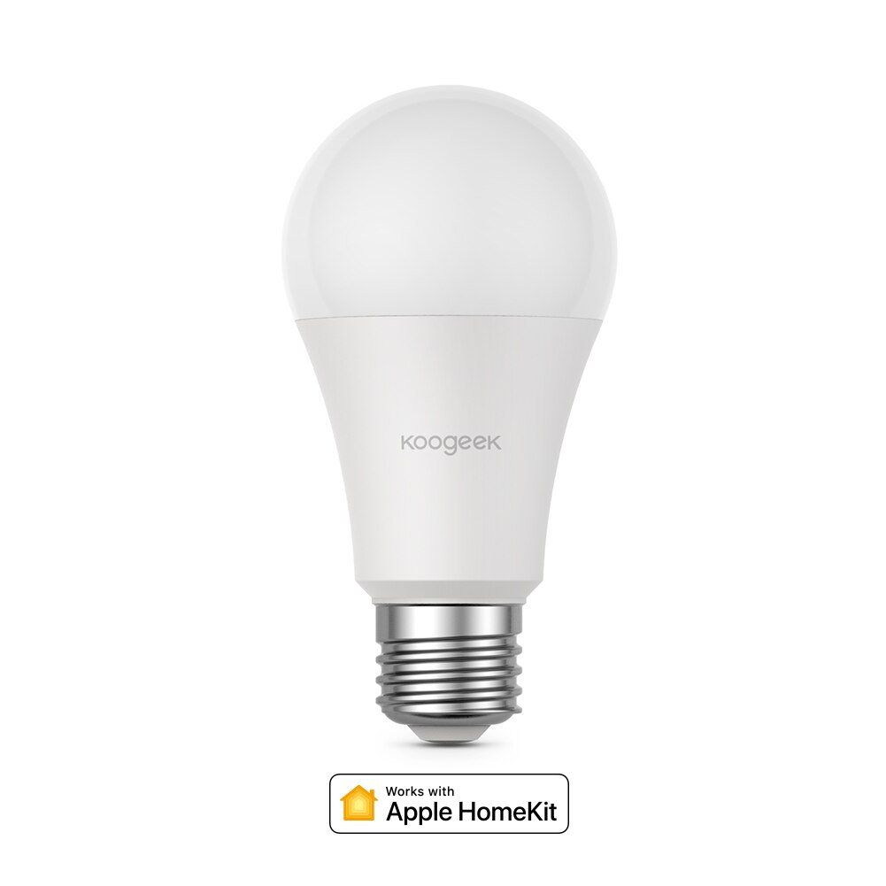 Koogeek-bombilla LED inteligente E26, 7W, regulable, WiFi, Compatible con Alexa, Apple, HomeKit y el asistente de Google