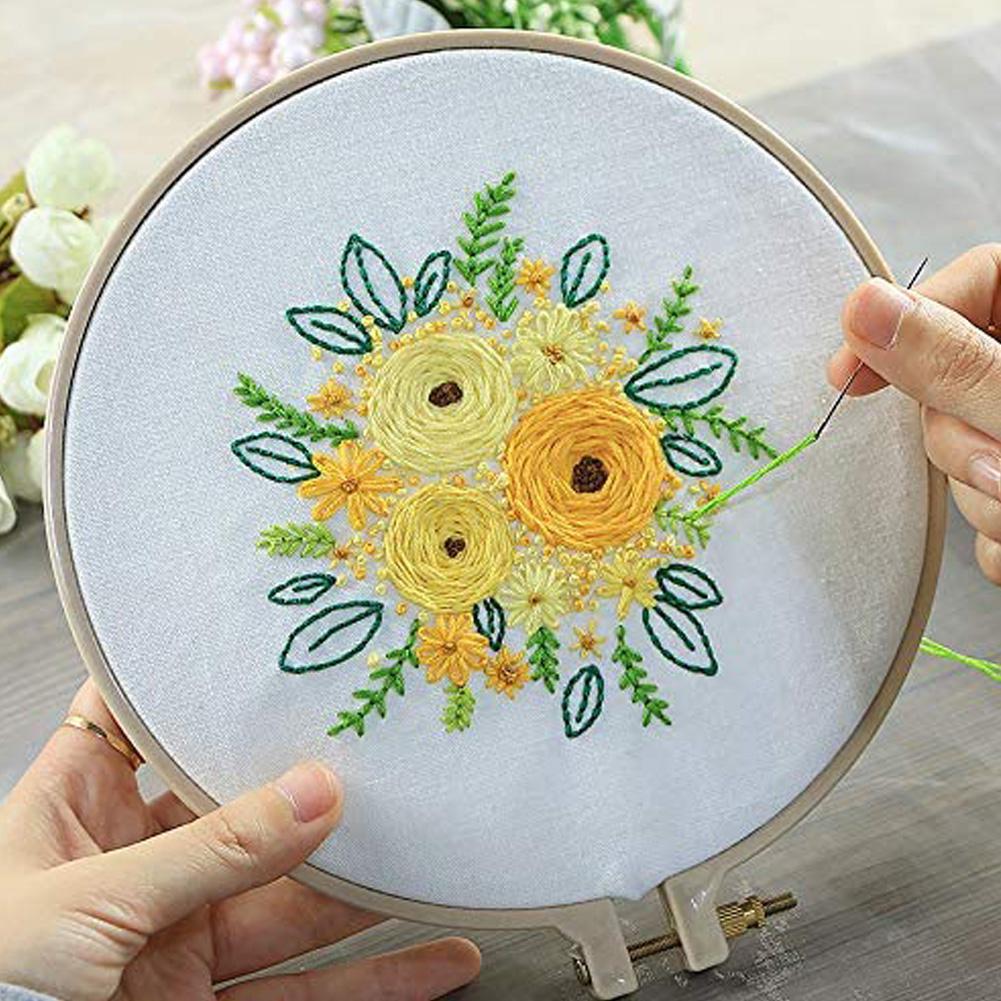 DIY Embroidery Cross Stitch Kits Flower Patterns Needlework Set with Embroidery Handmade Arts Crafts Sewing supplies Home Decor