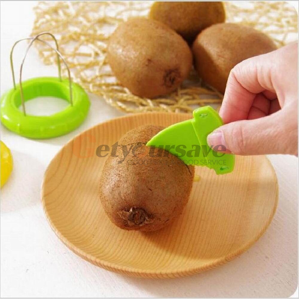 Mini Kiwi Pitaya Peeler Slicer Door Hand Easy Cut Fruit groente Muskm zaaimachine Cutter Apparaat Gesneden Graven Core Twister Slicer gereedschap
