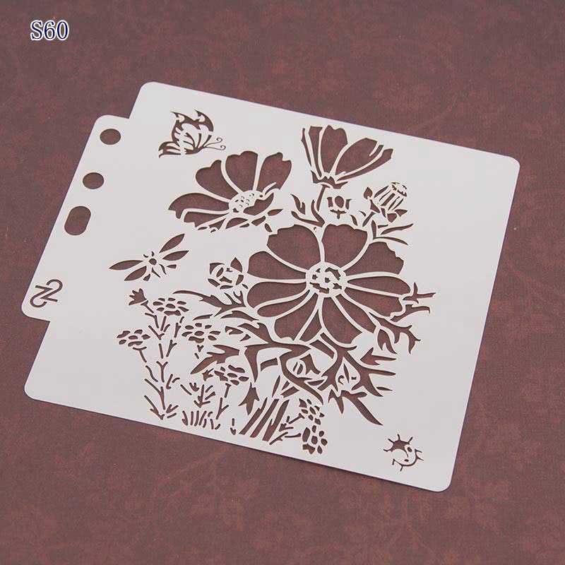 Jul snöflinga rådjur gör själv lager stenciler mall för väggmålning scrapbooking stämplingshantverk: S60