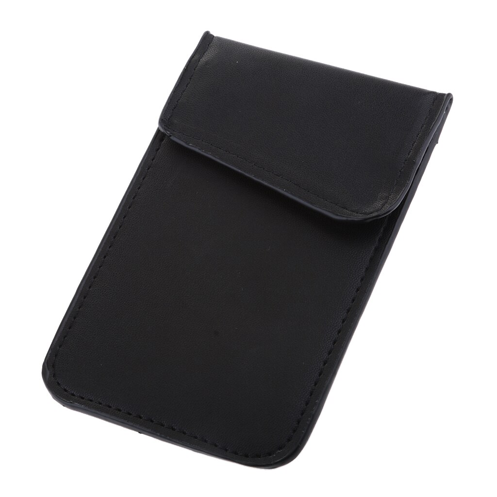 Sleutelhanger Signaal Blokkeren Bag Auto Rfid Blocking Houder Anti-Diefstal Beveiliging Zak Voor Autosleutel, mobiele Telefoon, Ic Kaart Zwart