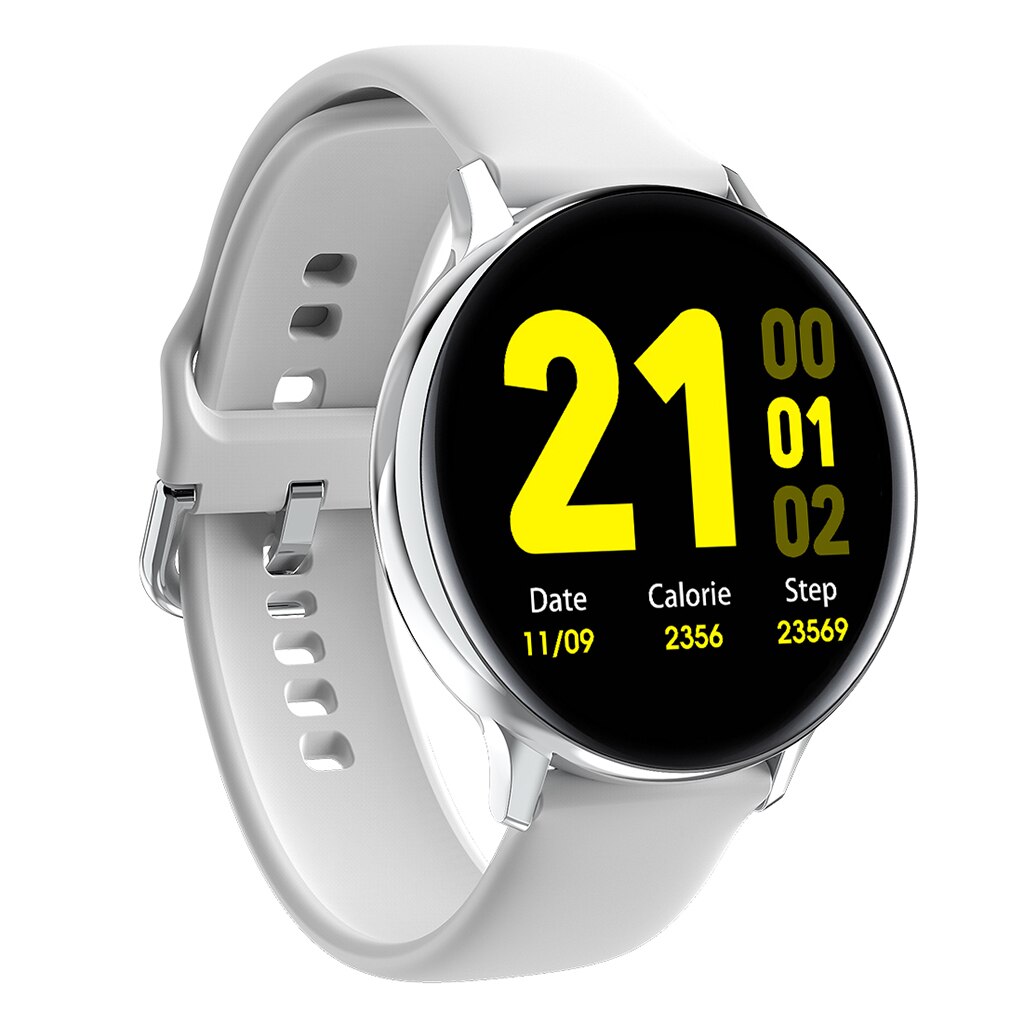 IP68 Waterproof Sport Bluetooth 4.0 Fitness Tracker ECG Smart Watch Bracelet: white