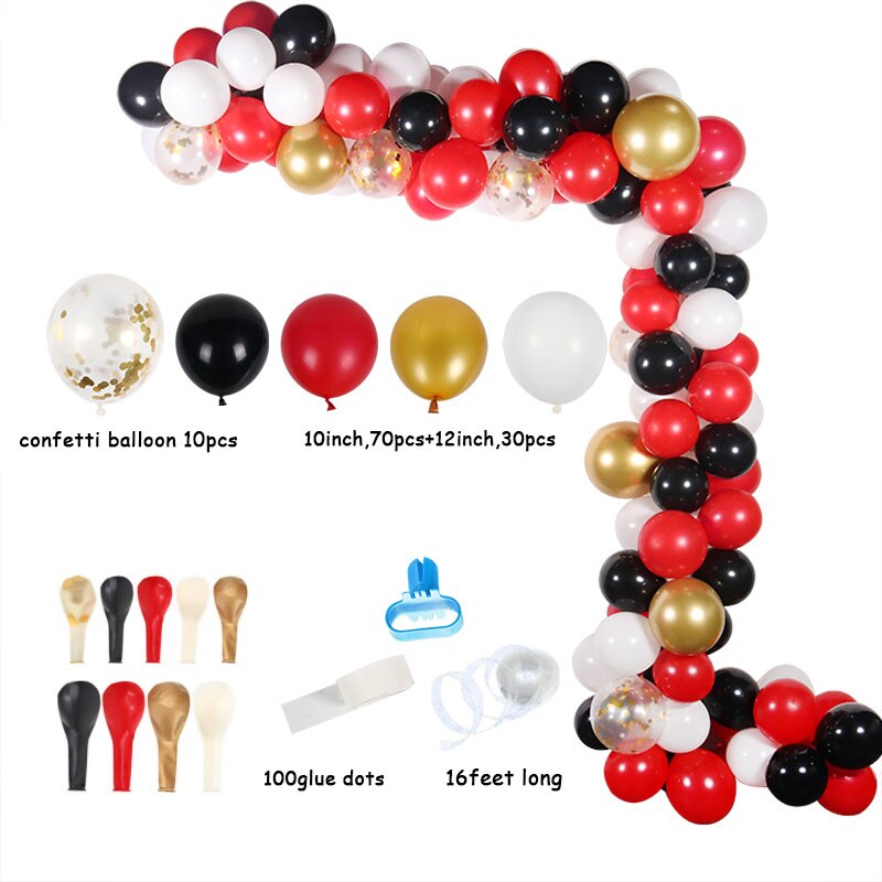 113Pcs Multicolor Ballonnen Guirlande Boog Kit Confetti Latex Ballon Verjaardag Bruiloft Baby Shower Anniversary Party Decoratie: 113pcs balloon C