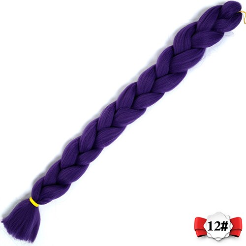 20 farve syntetiske flette hår extensions 82 tommer 165g/ pakke lange jumbo fletninger hæklet hår bulk houyan: P16/613
