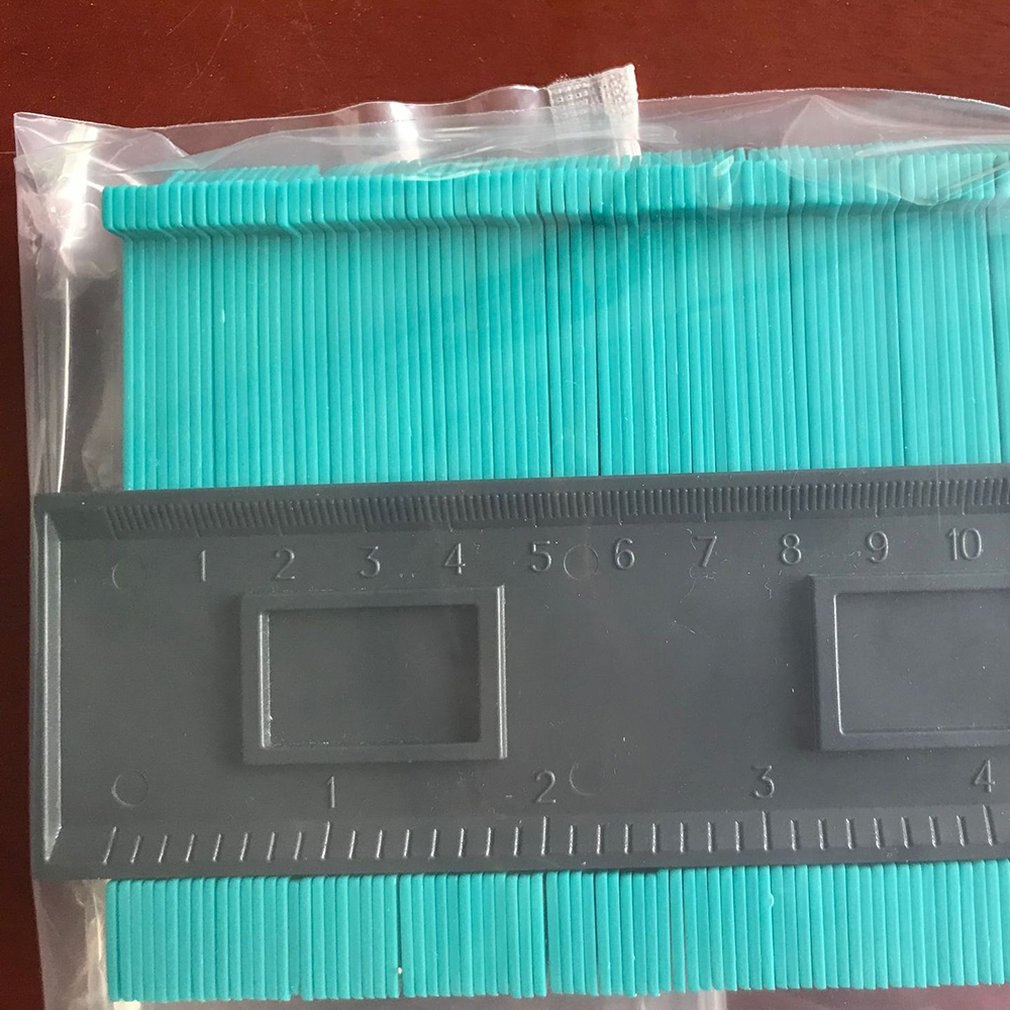12/25cm Compact Contour Profile Ruler Gauge Tiling Laminate Tiles Edge Shaping Wood Measure Ruler Contour Gauge Duplicator