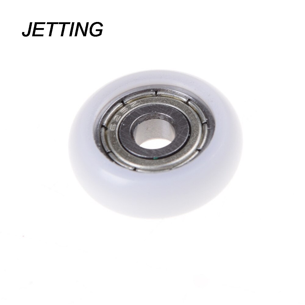 JETTING 1pcs Nylon Plastic Carbon Stalen Lagers Katrol Wielen Ingebed Groef Geschikt Voor Meubels Hardware Accessoires