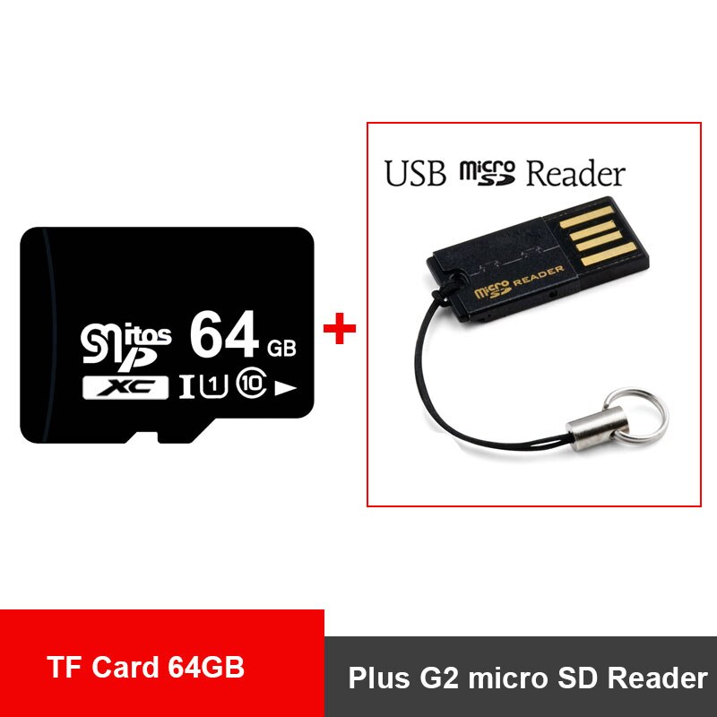 128MB Micro SD Card 32gb 64gb 128gb di memoria di TF cartao de memoria tarjeta microsd commercio all'ingrosso Dropshipping per il Telefono Cellulare/PDA: 64G Plus G2 Reader