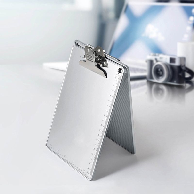 A4/A5 Aluminum Alloy Writing Clip Board Antislip File Hardboard Ruler Paper Hold