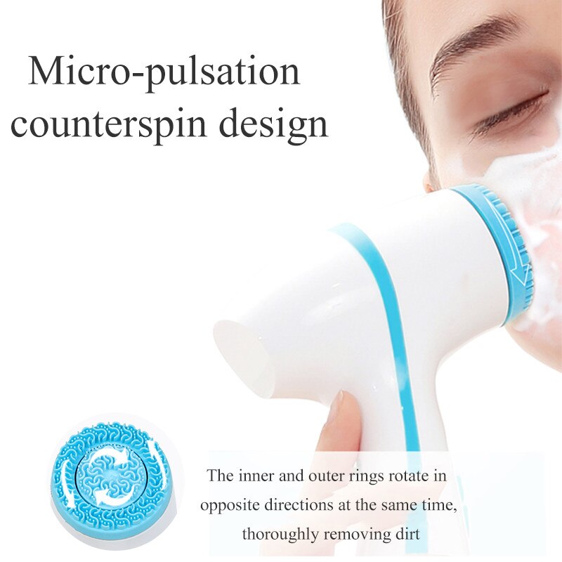Electric Multifunctional Waterproof Face Washing Instrument Pore Cleaner High Multifunctional Tools#g30