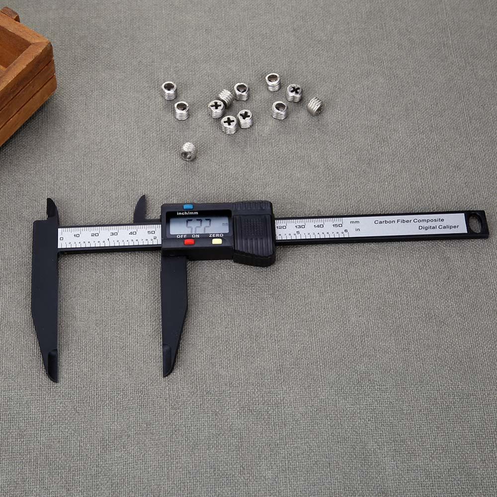 Digital Micrometer 0.1 mm Caliper Practical 150 mm Plastic Electronic Caliper Micrometer with Large LCD Screen Measuring Tools