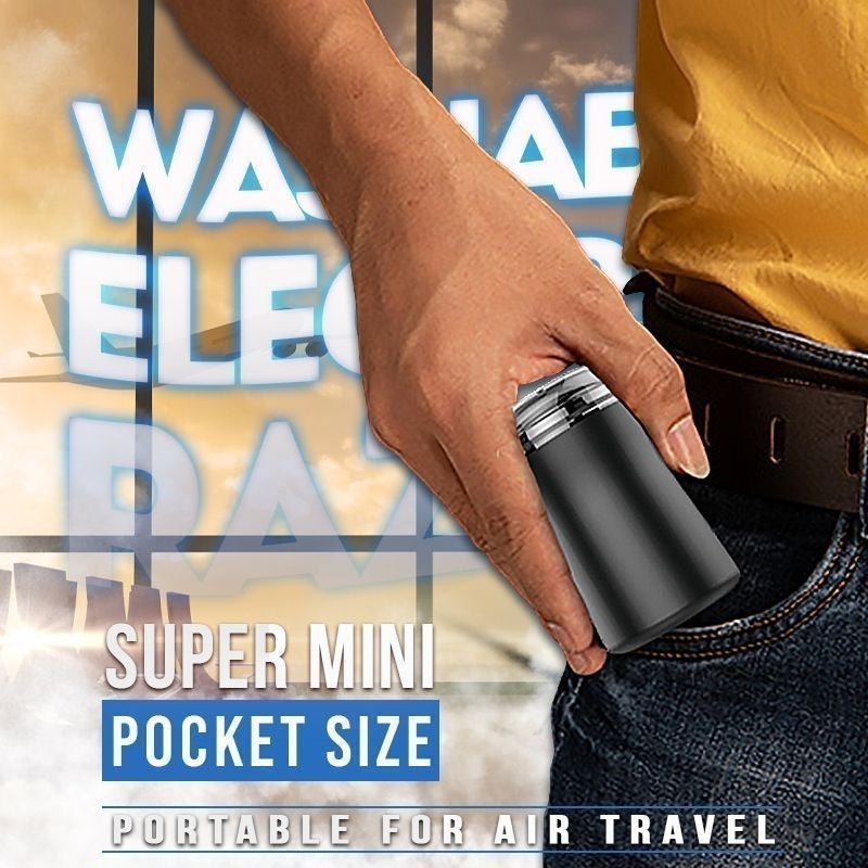 Tasche Größe Waschbar Elektrische Rasiermesser Elektrische Rasierer Wiederaufladbare Rasieren Maschine für Männer Nass-Trockenen Dual Verwenden Mini Bart Rasiermesser