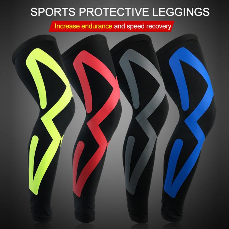 Sports Leggings Knee Protector Brace Strap Breathable ANTI-UV Outdoor Cycling Basketball Leg Sleeve Knee Support Pads Knee Pads