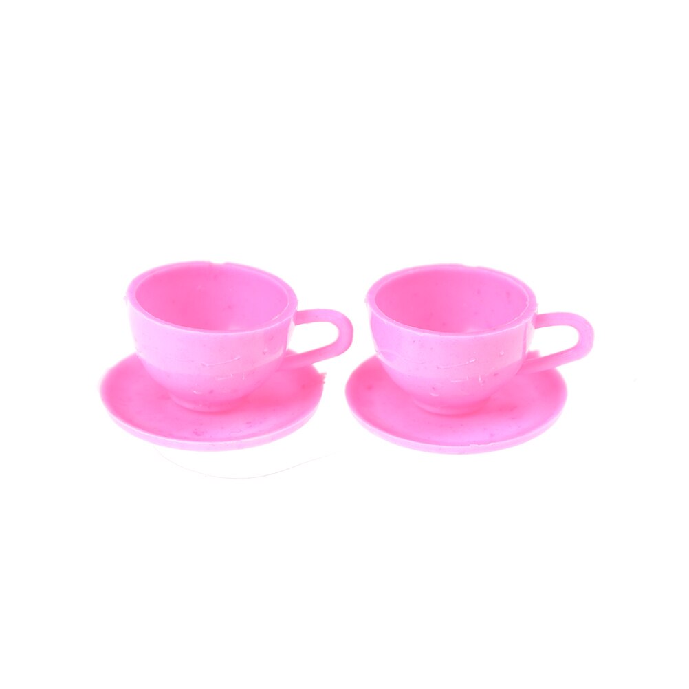 12Pcs/set Mini Plastic Tableware Knife Dishes For Doll House Furniture Kitchen Tablewares Decoration Dollhouse