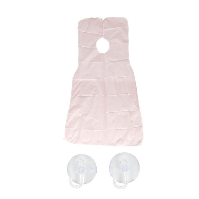 Delantal para afeitado de barba, recortador de babero, soporte para maquinilla de afeitar, delantal para afeitado, soporte organizador, para hombre, utensilios para el baño: pink