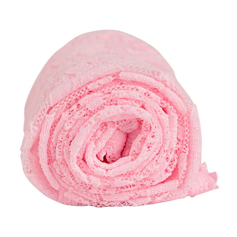 Nyfødt baby pige blonde leggings børn børn bomuld strikket strømpebukser stretch bukser sommer prinsesse: Lyserød / 24m