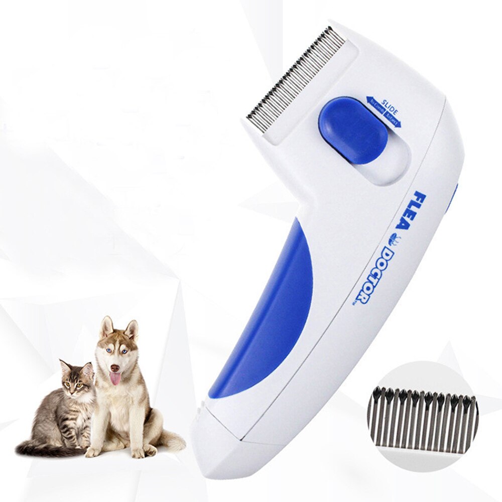 Pet Electric Flea Comb Cat Dog Comb for Fleas Ticks Grooming Removal Tools Automatic Kill Lice Electric Head Brush Pets products: Default Title