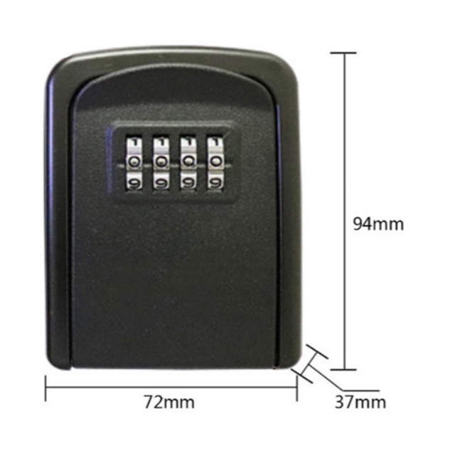 Mini Aluminium Alloy Wall Mounted Key Storage Secret Box Organizer Holder Password Master Lock No Key Home Security Equipment: Style 5