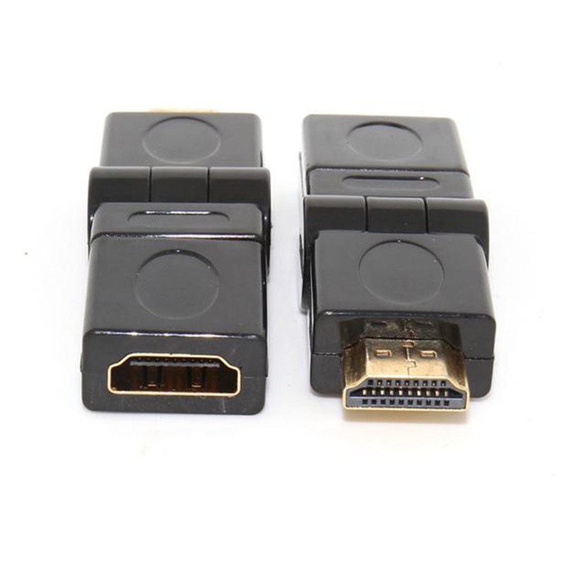 HDMI 1,4 Abgewinkelt Typ HDMI Männlich zu Weiblich 90 180 360 Grad Rotierenden Adapter Jul18 Professionelle Fabrik Preis